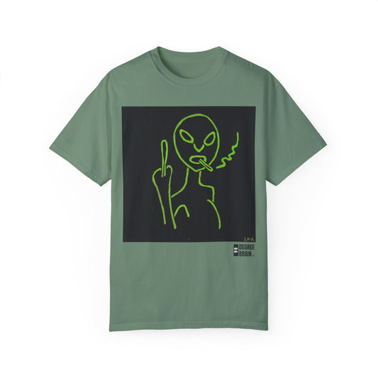 "Alien Attitude" Unisex Garment Dyed T-Shirt