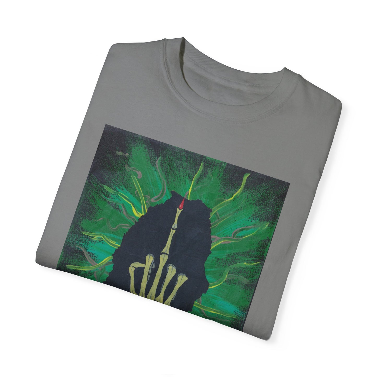 "Green Bird" Unisex Garment Dyed T-Shirt