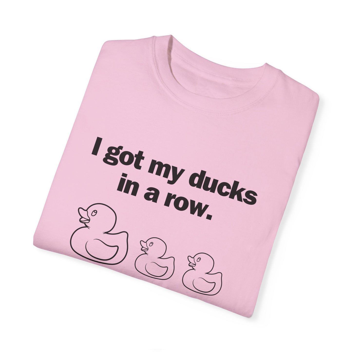 "Ducks in a Row" Unisex Garment-Dyed T-shirt