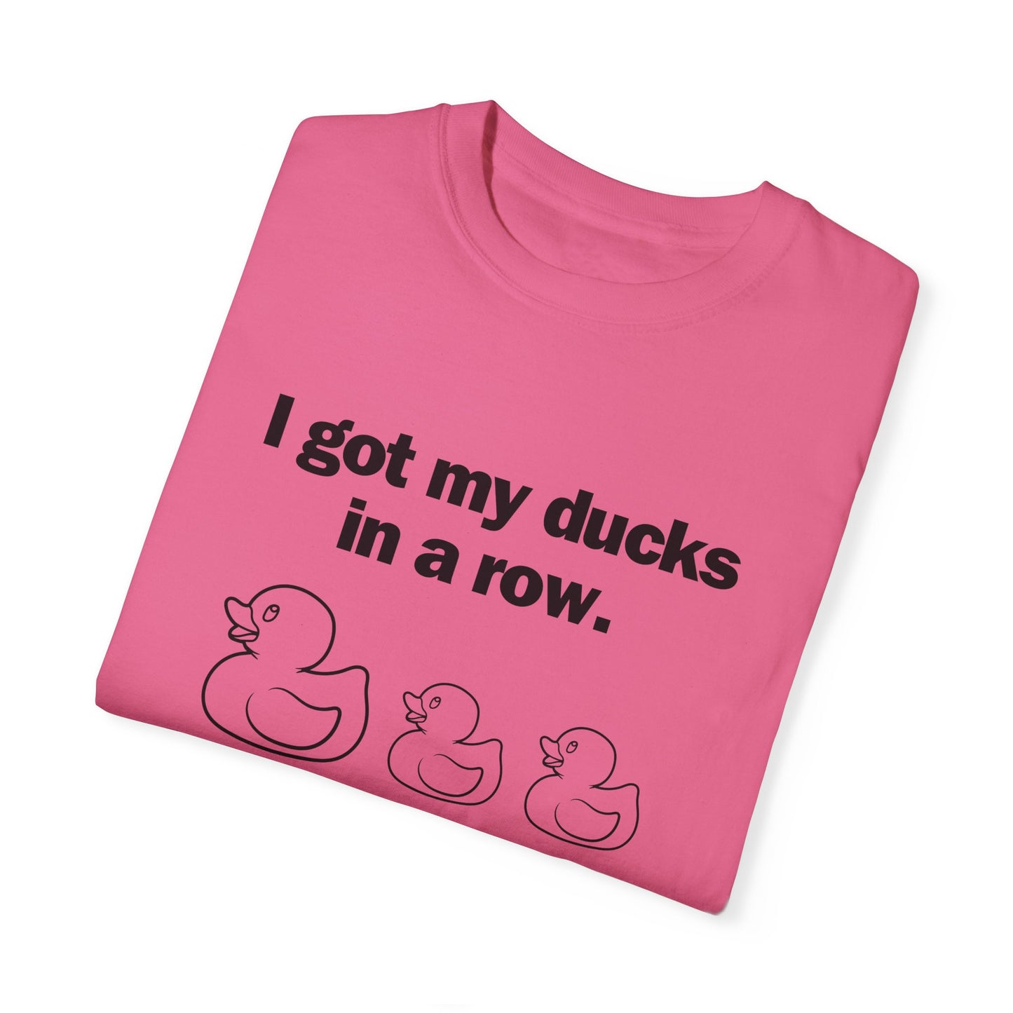 "Ducks in a Row" Unisex Garment-Dyed T-shirt