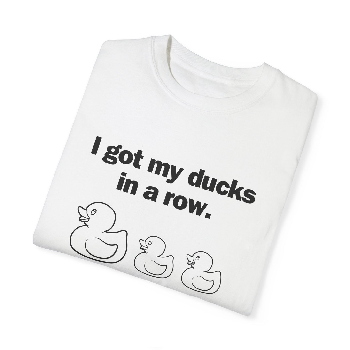 "Ducks in a Row" Unisex Garment-Dyed T-shirt