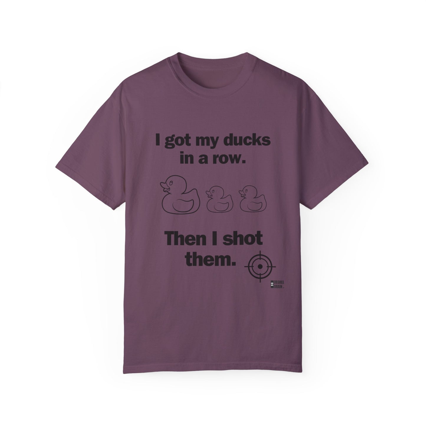 "Ducks in a Row" Unisex Garment-Dyed T-shirt