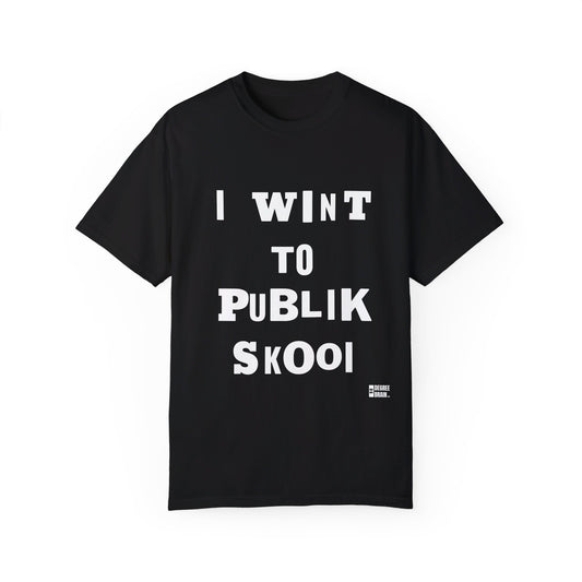 "Publik Skool" Unisex Garment-Dyed T-shirt