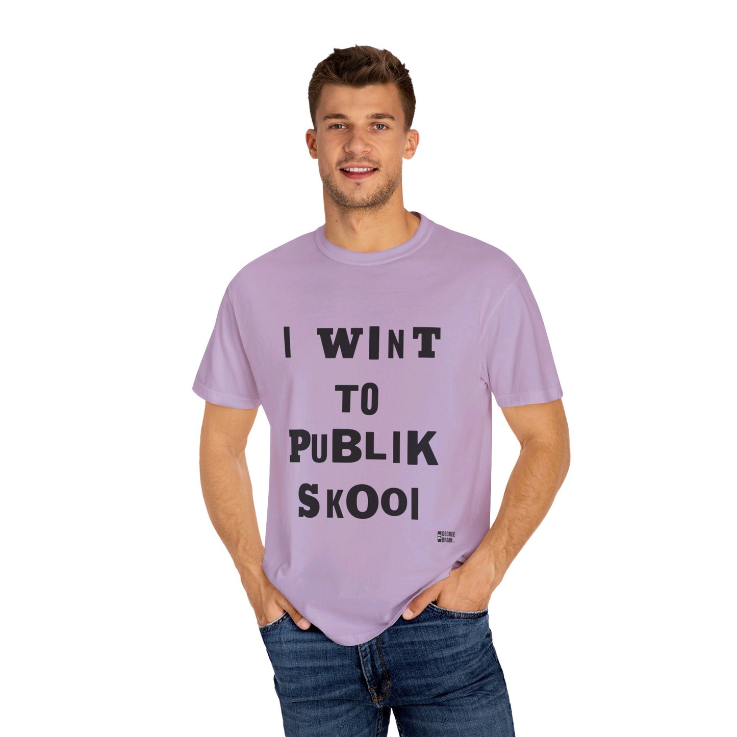 "Publik Skool" Unisex Garment-Dyed T-shirt