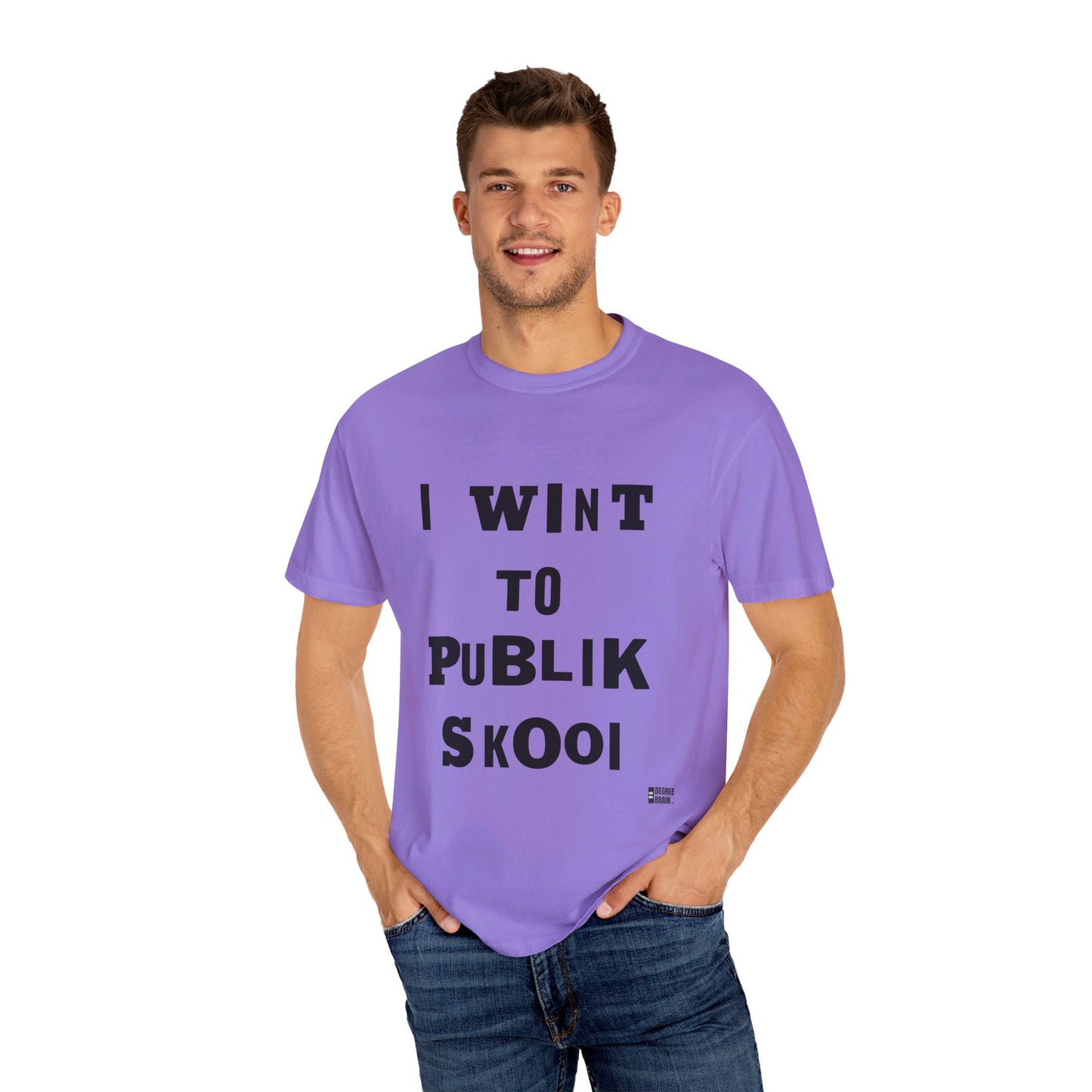 "Publik Skool" Unisex Garment-Dyed T-shirt