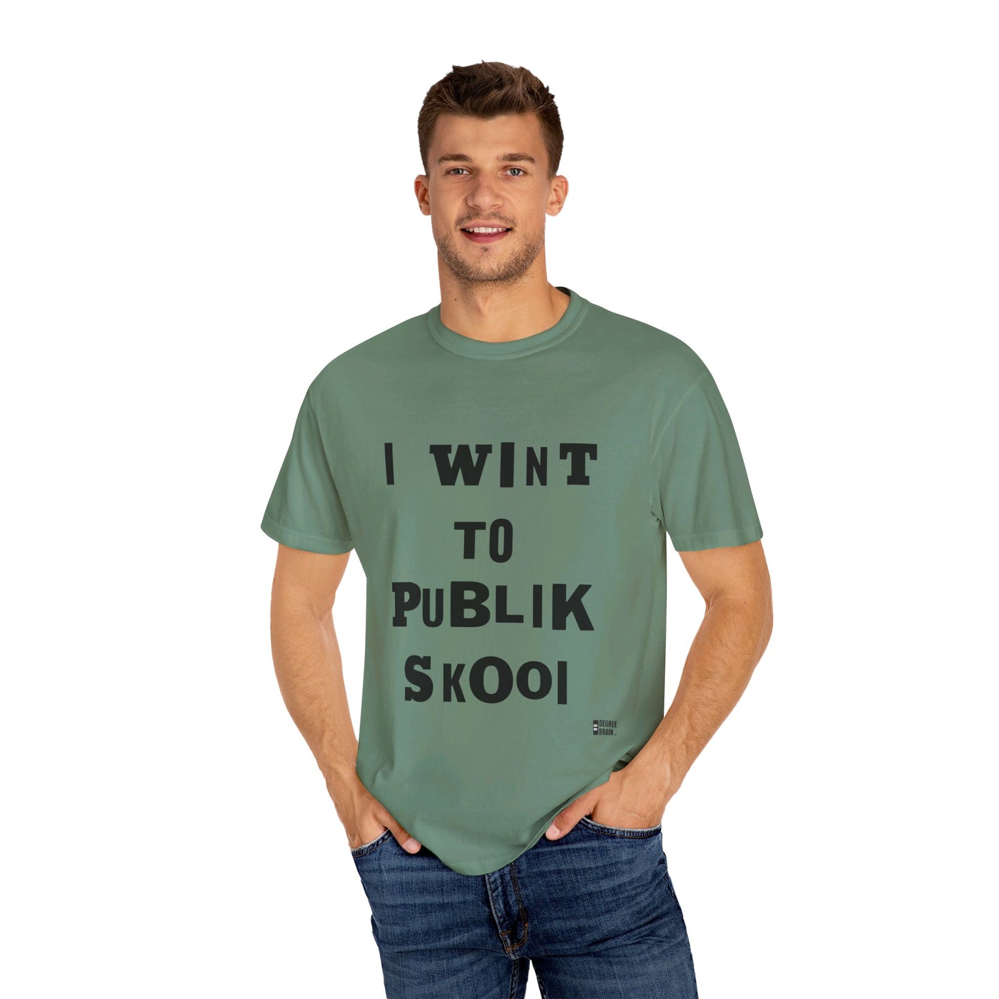 "Publik Skool" Unisex Garment-Dyed T-shirt