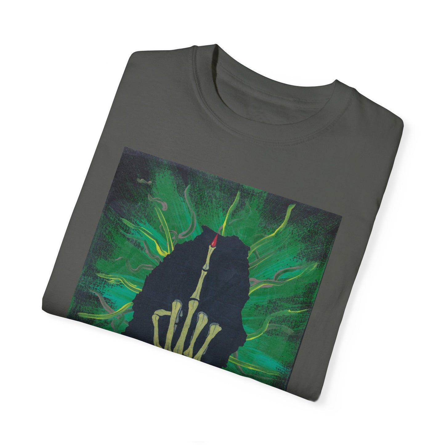 "Green Bird" Unisex Garment Dyed T-Shirt