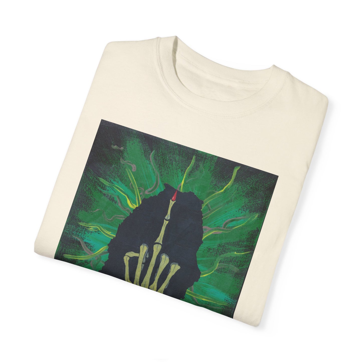 "Green Bird" Unisex Garment Dyed T-Shirt