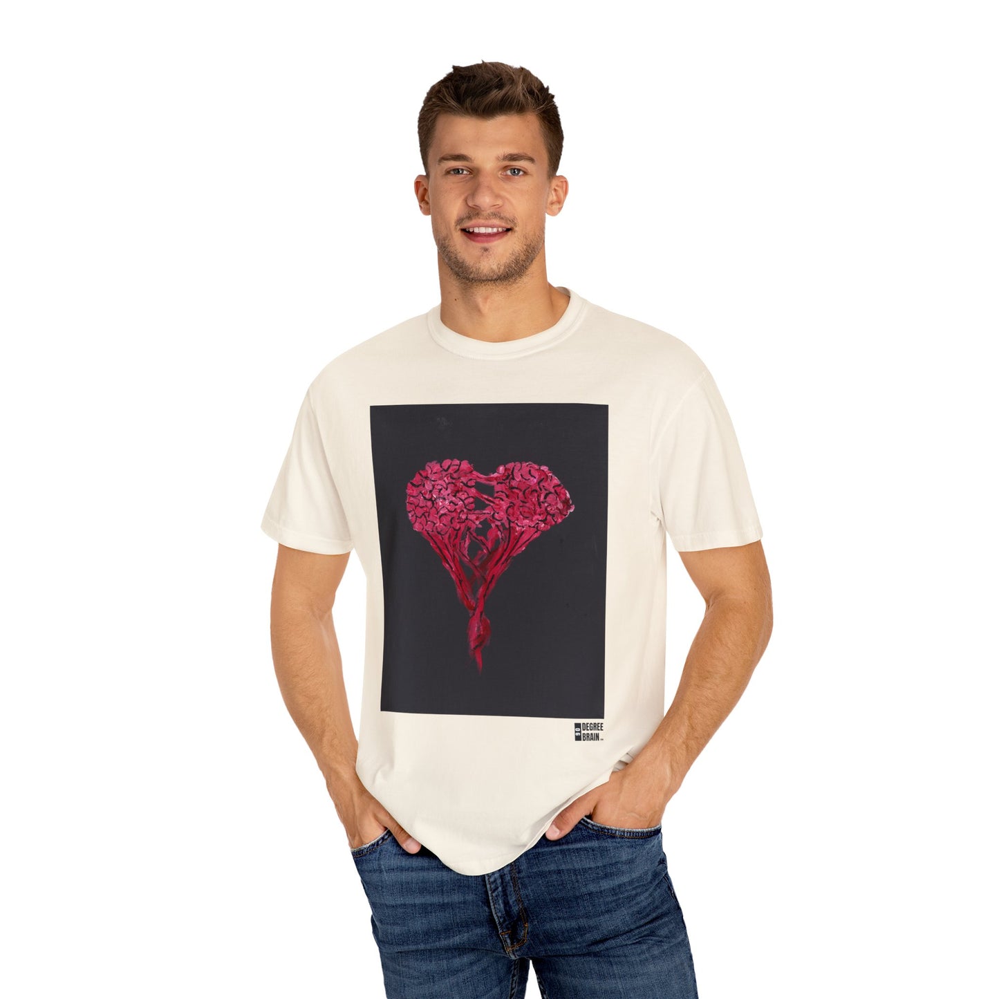 "Broken Heart" Unisex Garment Dyed T-Shirt