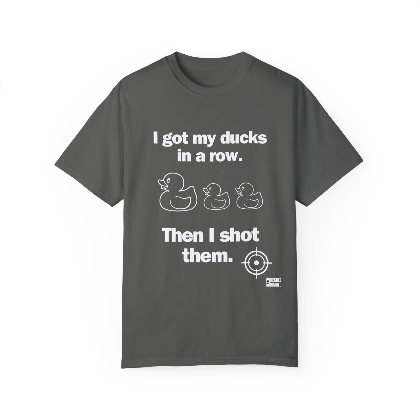 "Ducks in a Row" Unisex Garment-Dyed T-shirt