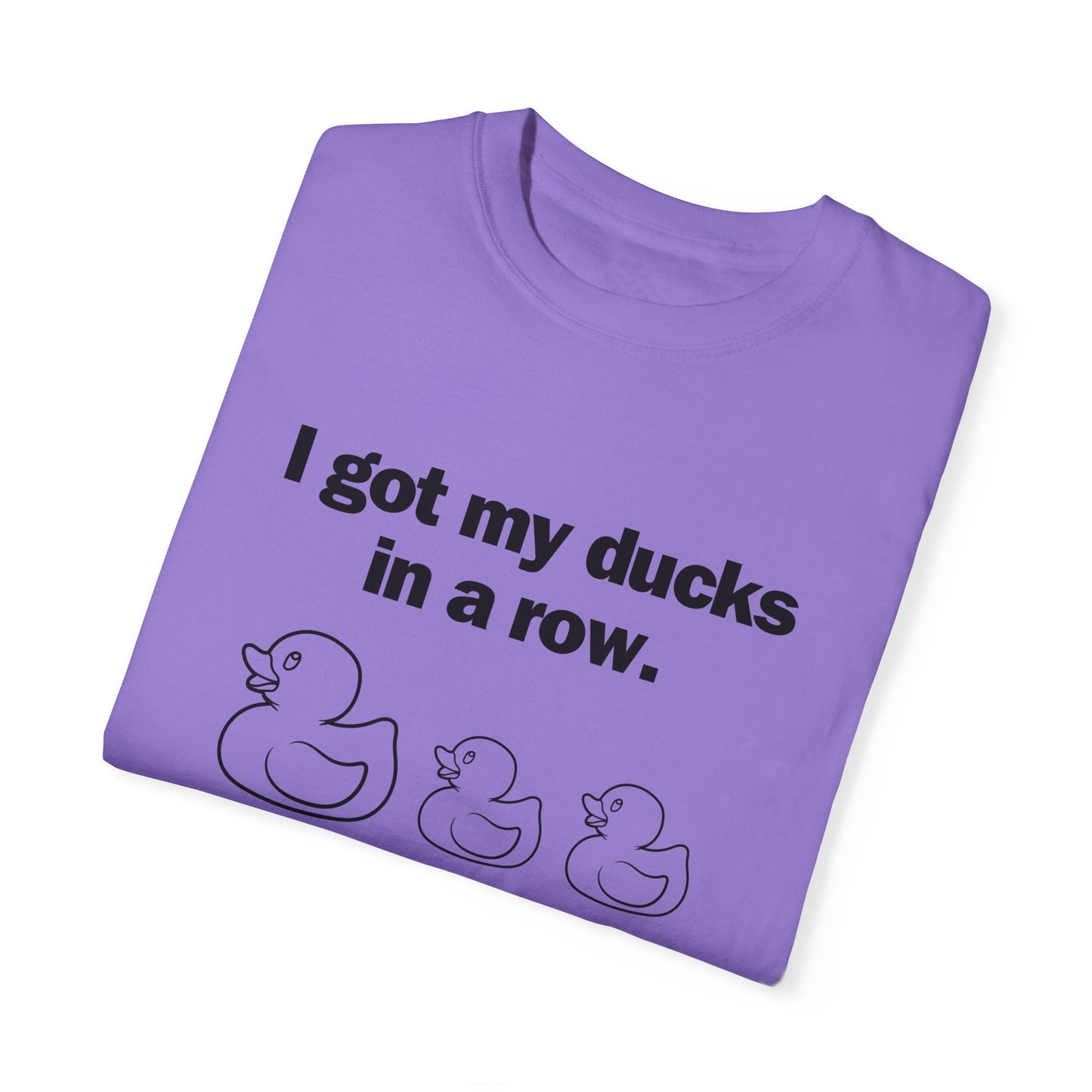 "Ducks in a Row" Unisex Garment-Dyed T-shirt