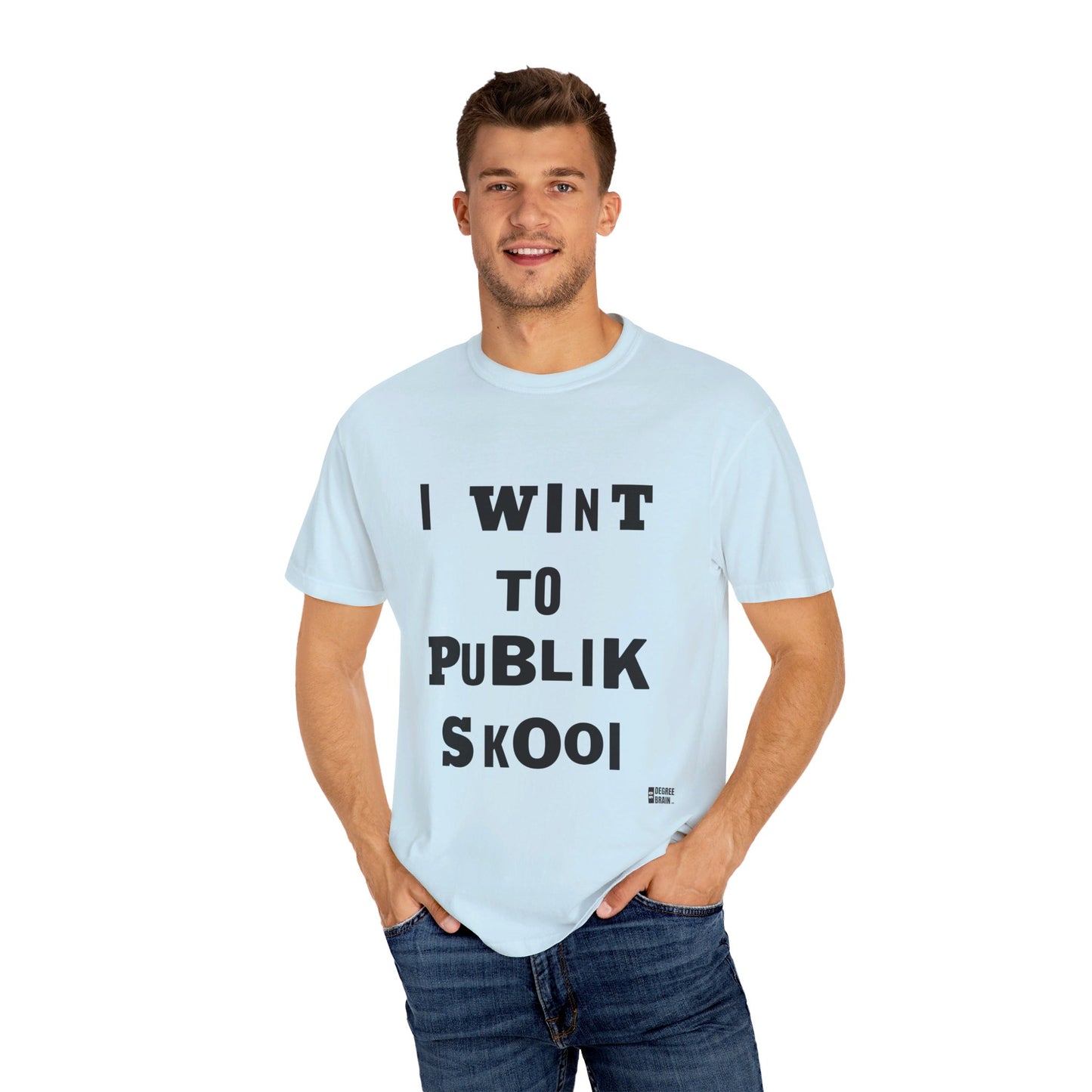 "Publik Skool" Unisex Garment-Dyed T-shirt