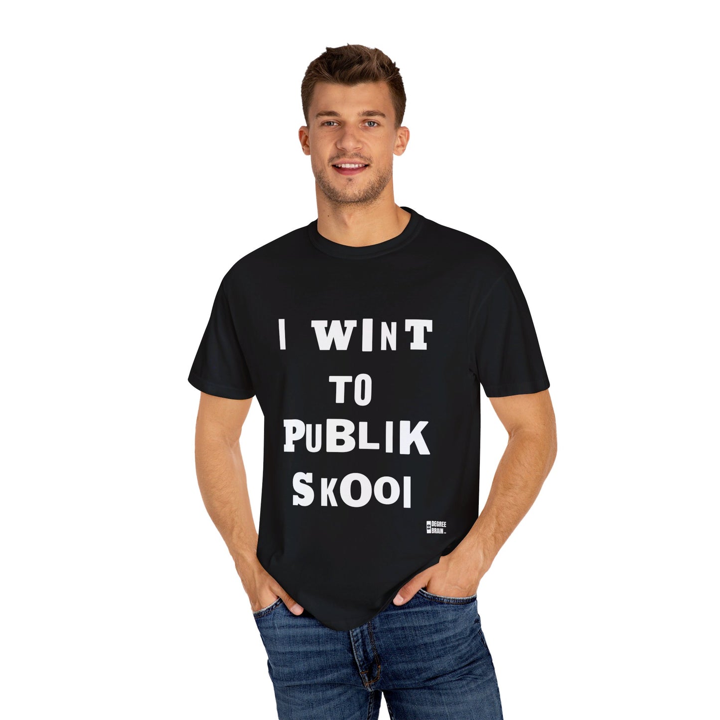 "Publik Skool" Unisex Garment-Dyed T-shirt