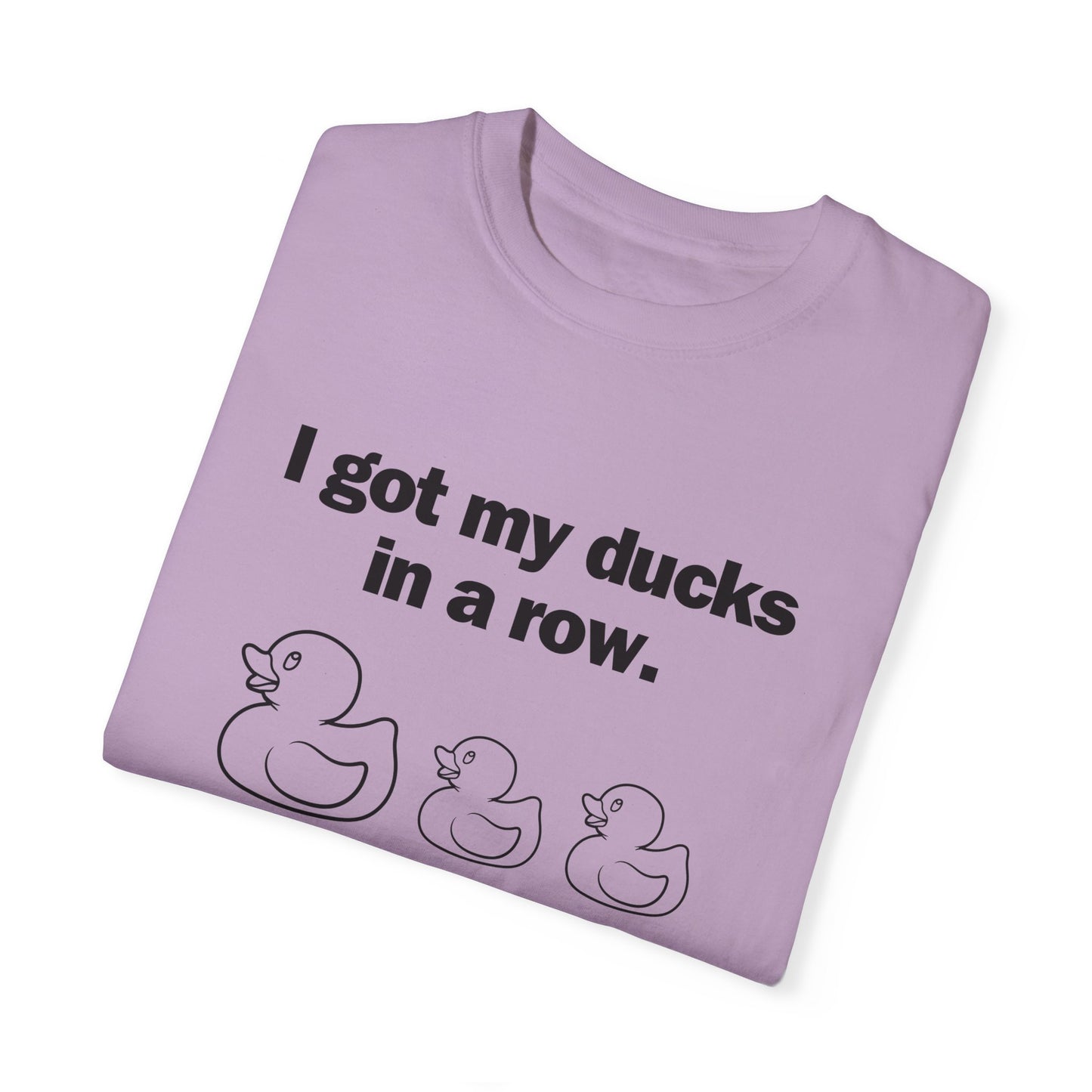 "Ducks in a Row" Unisex Garment-Dyed T-shirt