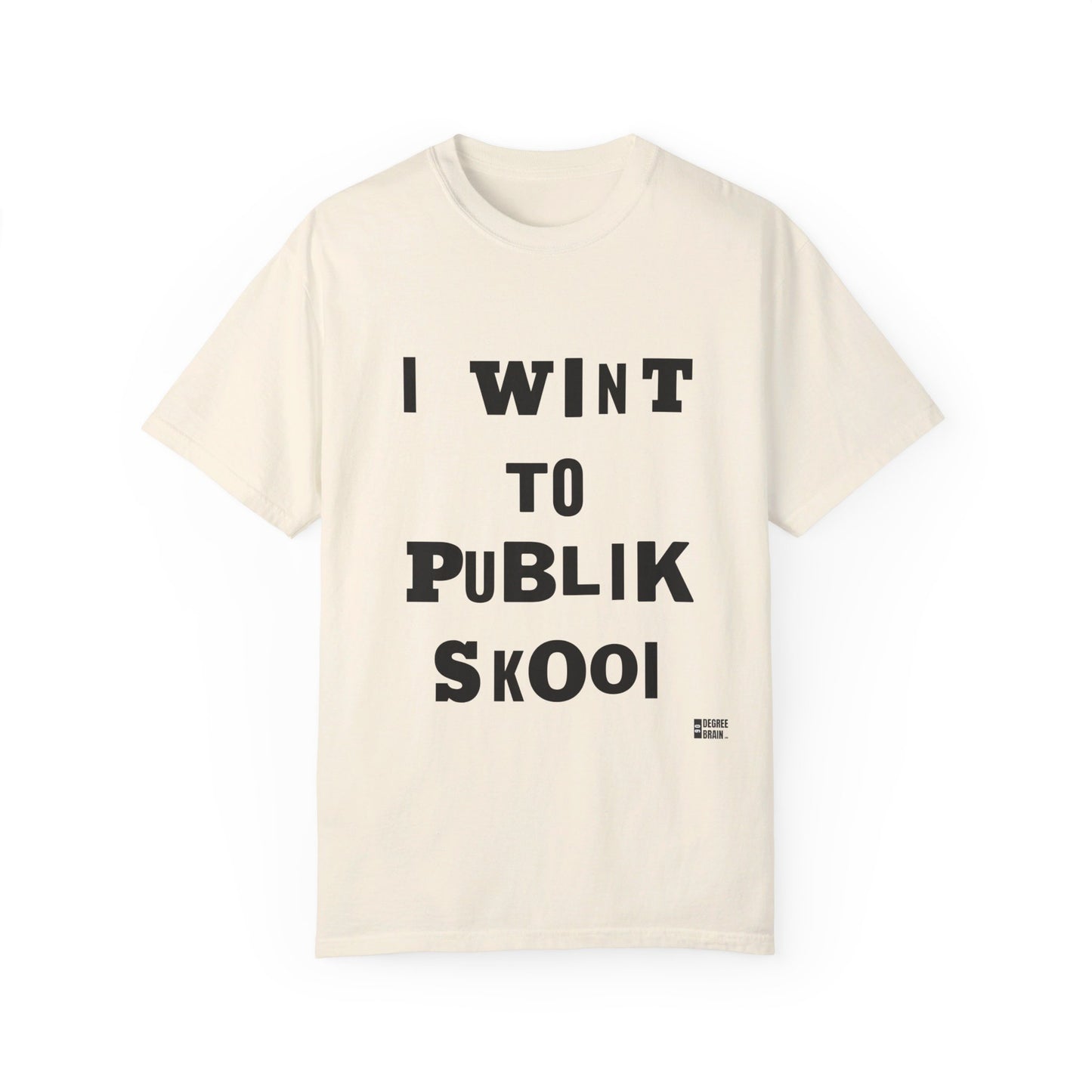 "Publik Skool" Unisex Garment-Dyed T-shirt