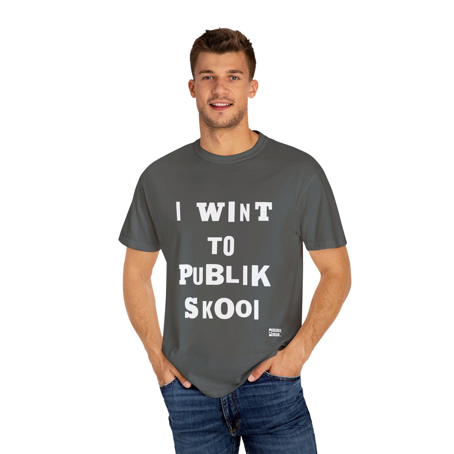 "Publik Skool" Unisex Garment-Dyed T-shirt