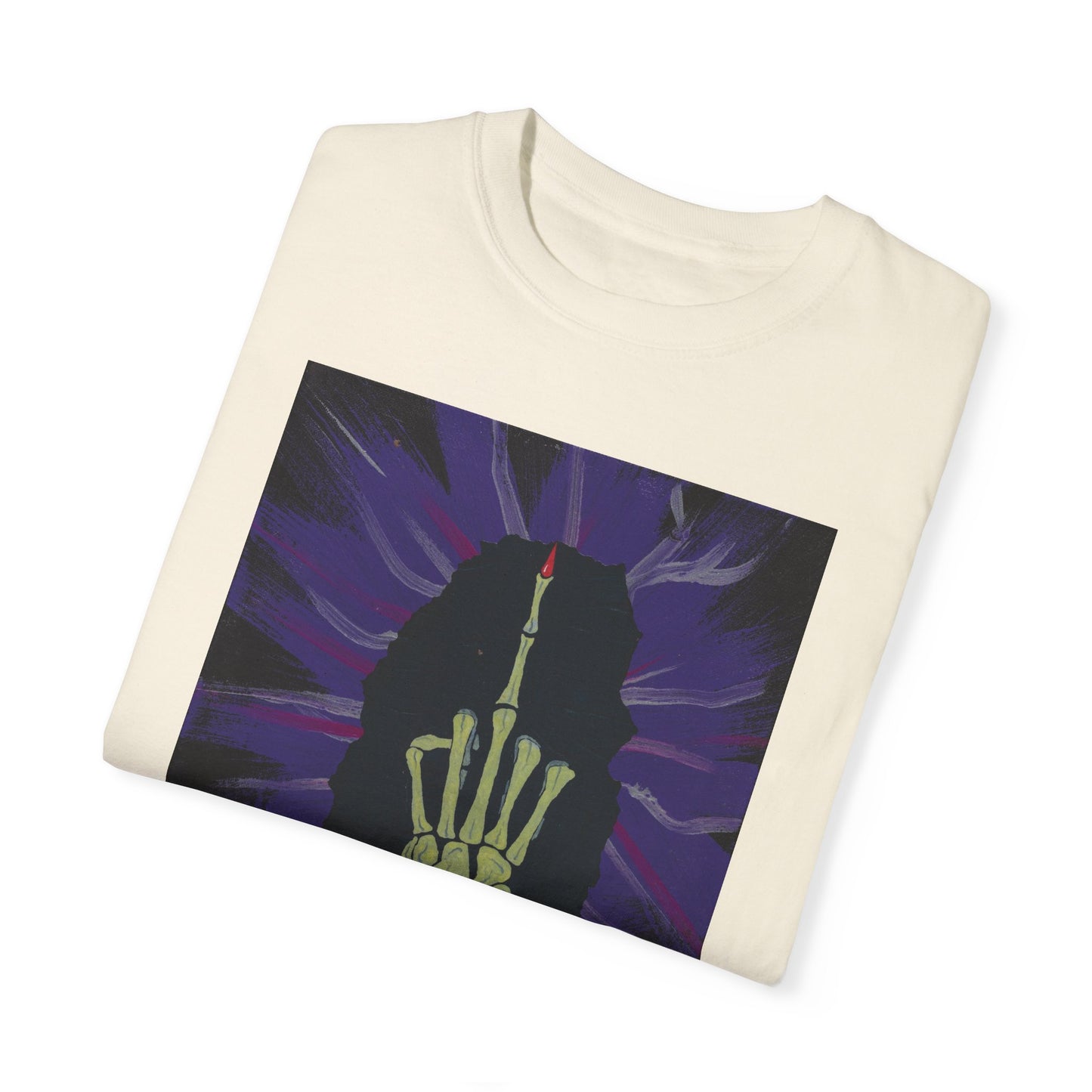 "Purple Bird" Unisex Garment Dyed T-Shirt