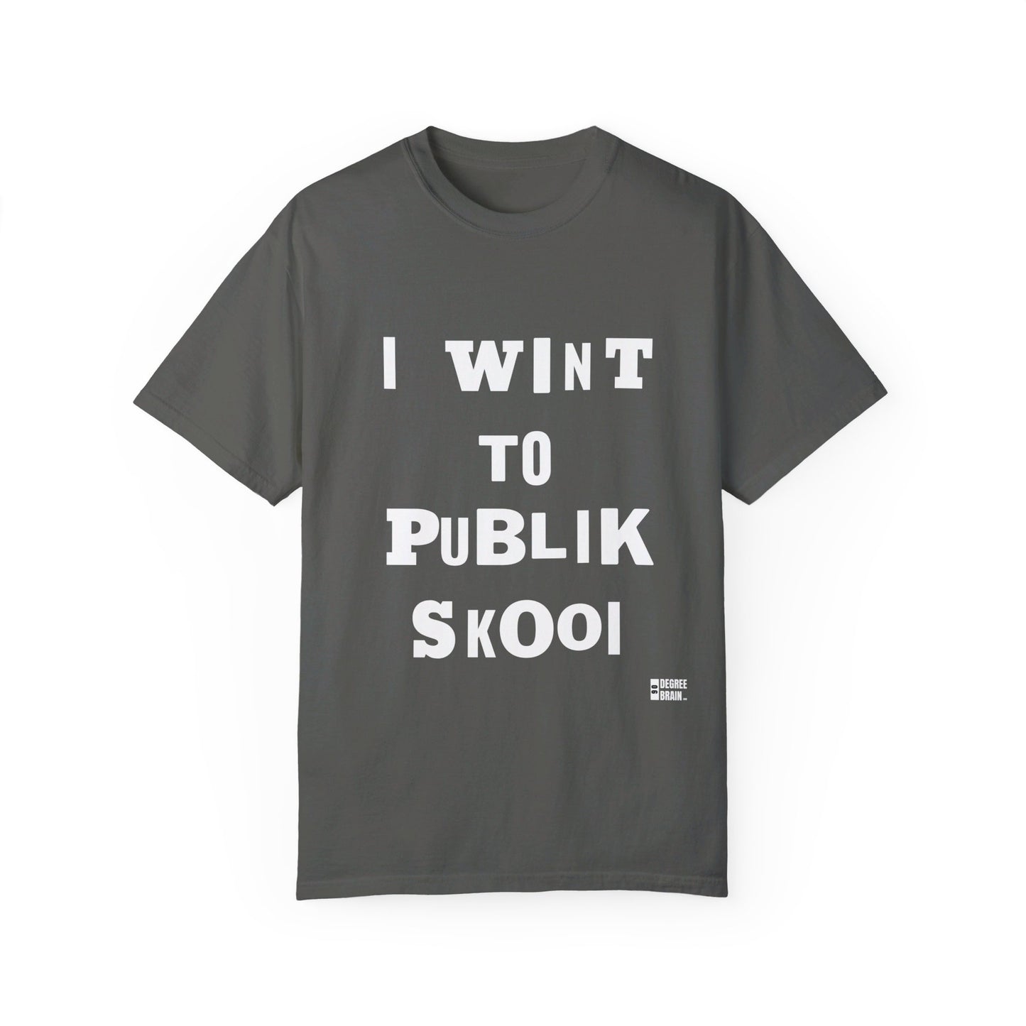 "Publik Skool" Unisex Garment-Dyed T-shirt