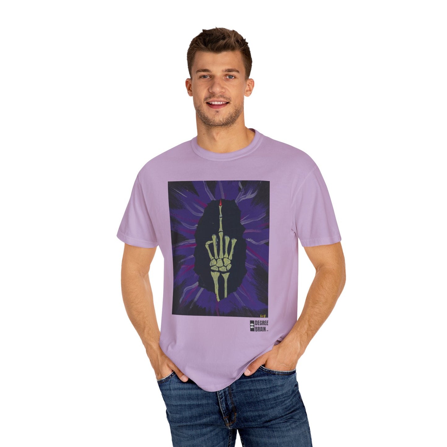 "Purple Bird" Unisex Garment Dyed T-Shirt