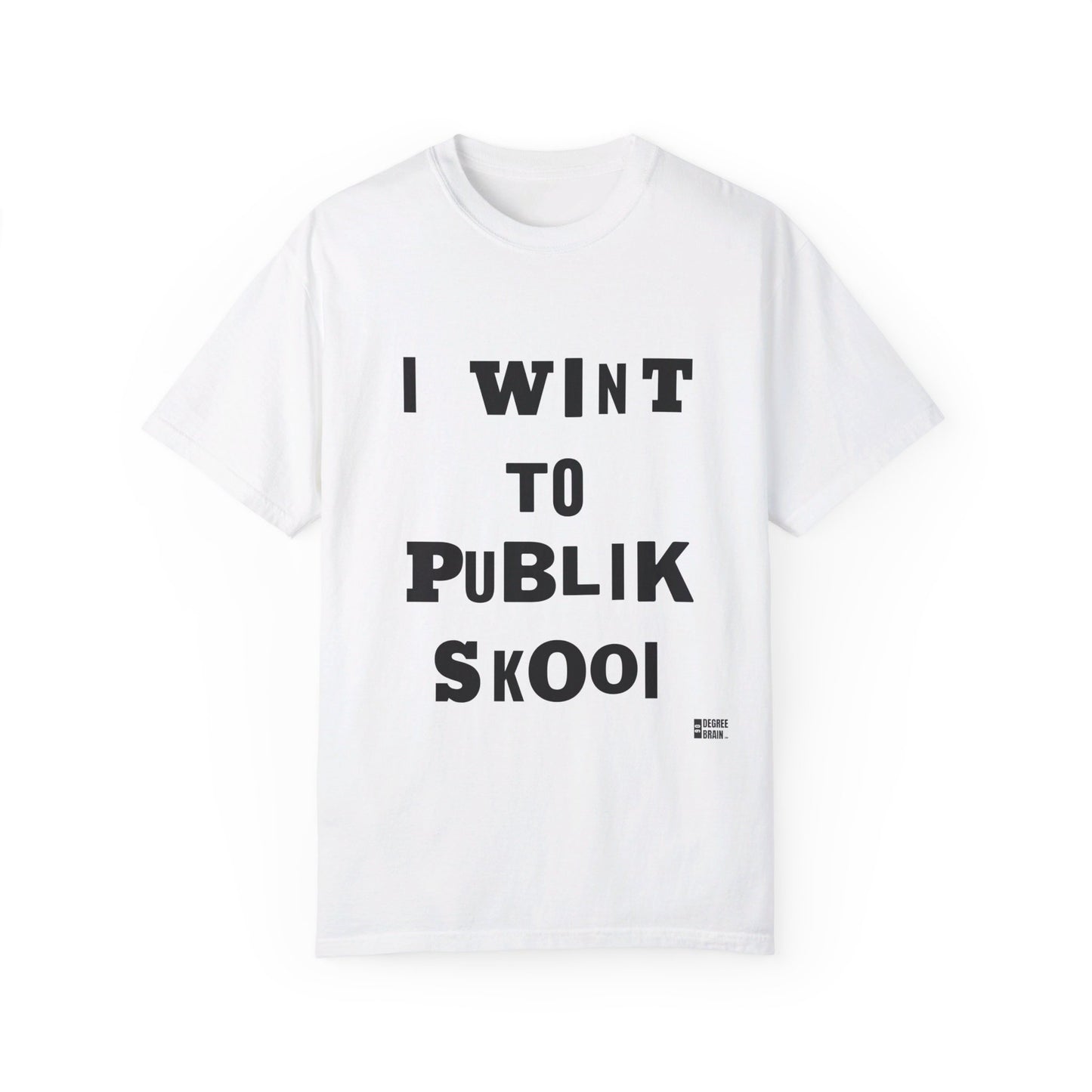 "Publik Skool" Unisex Garment-Dyed T-shirt