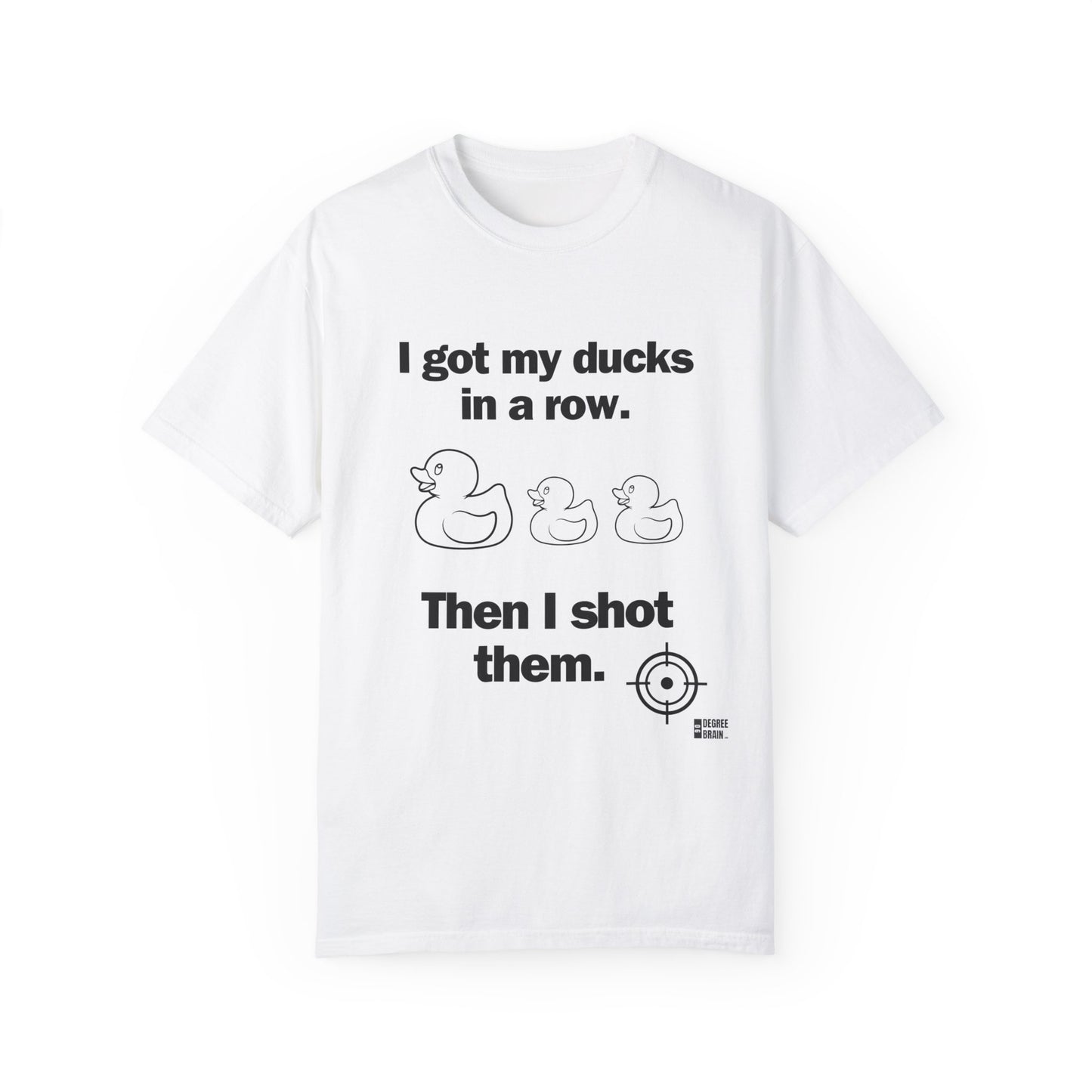 "Ducks in a Row" Unisex Garment-Dyed T-shirt