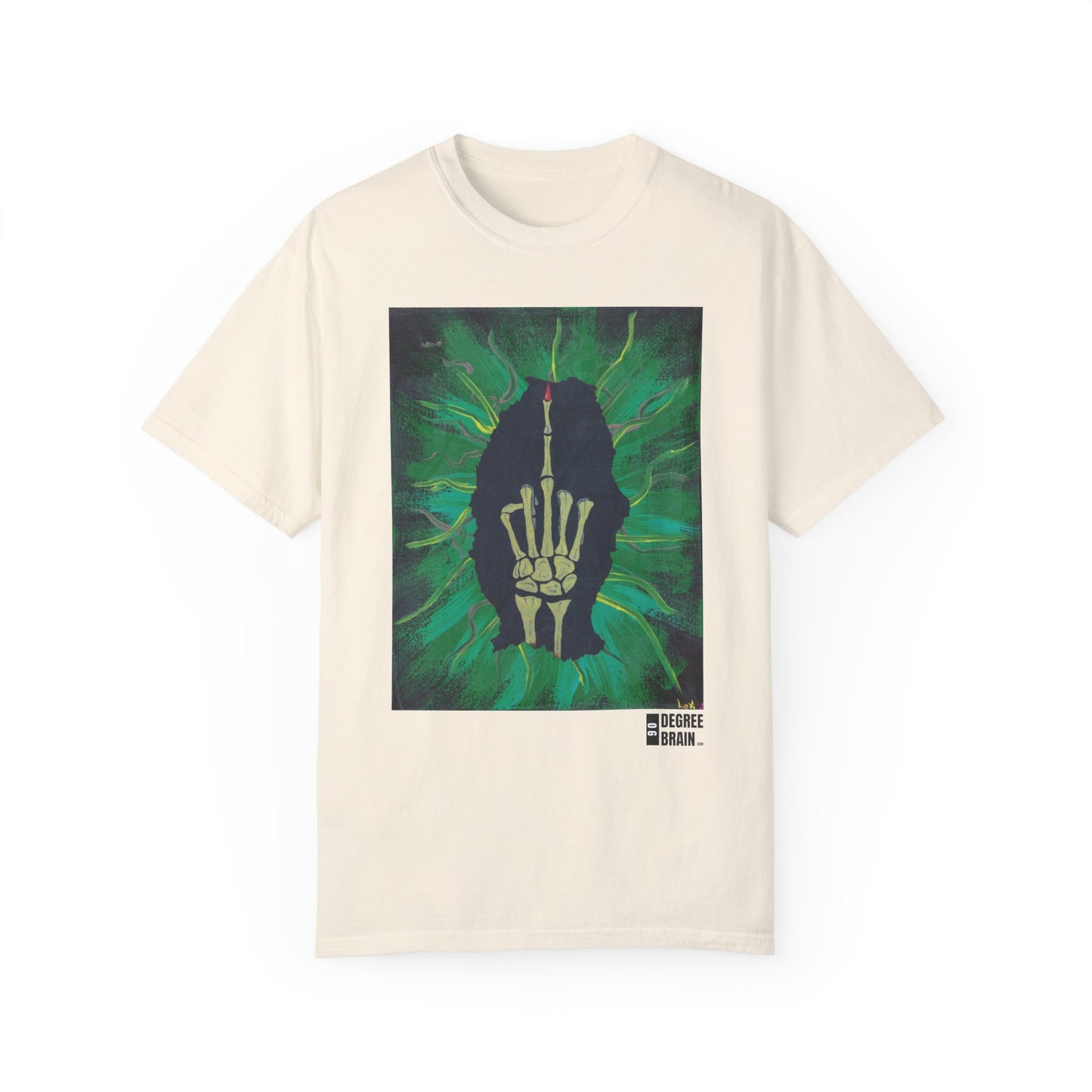 "Green Bird" Unisex Garment Dyed T-Shirt