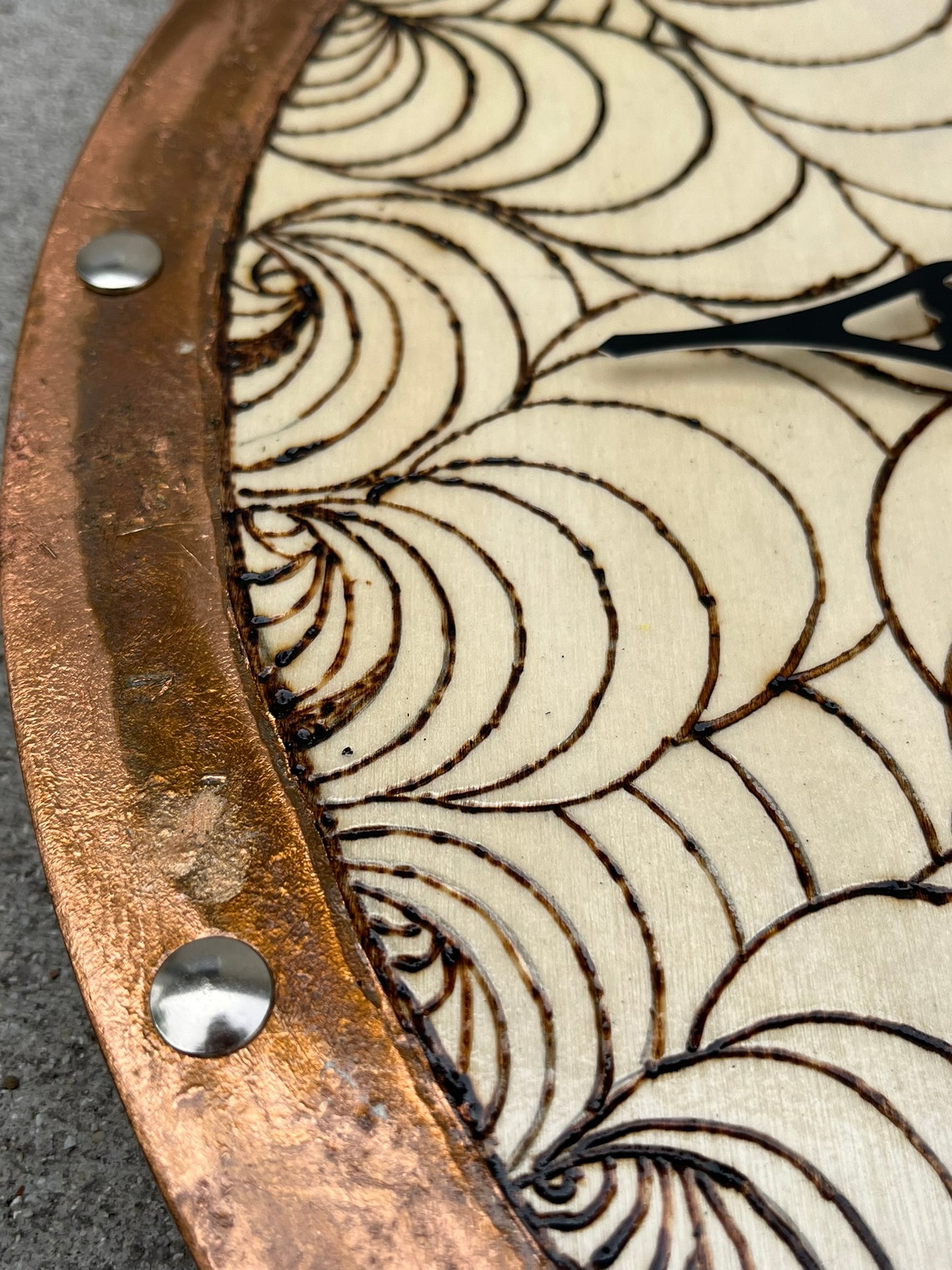 "Ambien" Wood Pyrography Clock